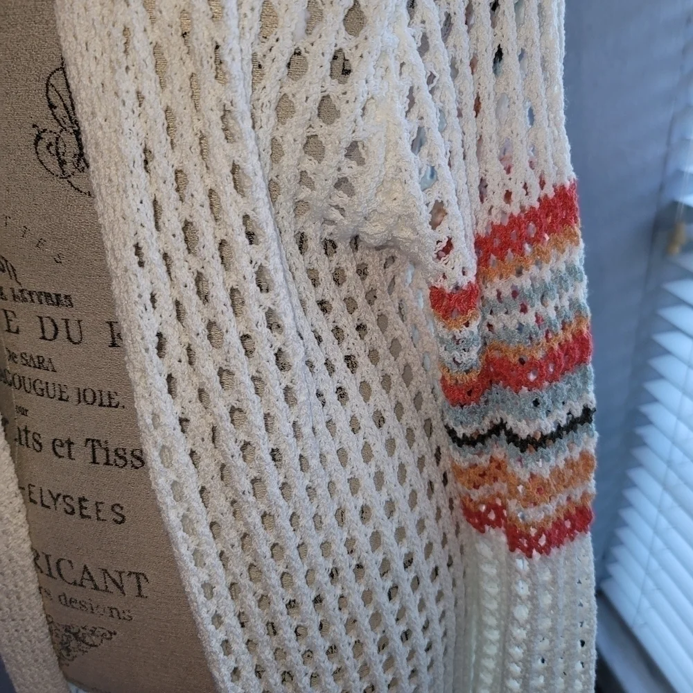 CROCHET Long Sleeve Sweater Duster